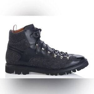 Bally Black Leather and Wool Boots